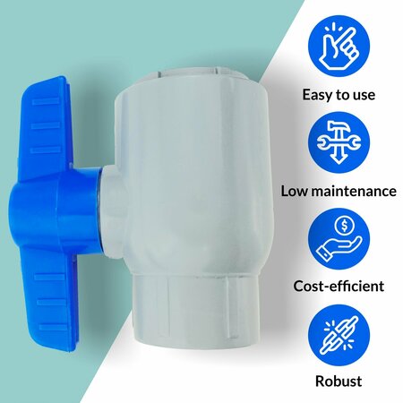 American Built Pro Ball valve 1/2 in. Slip x Slip CPVC Schedule 80, 3PK BVCP050-P3